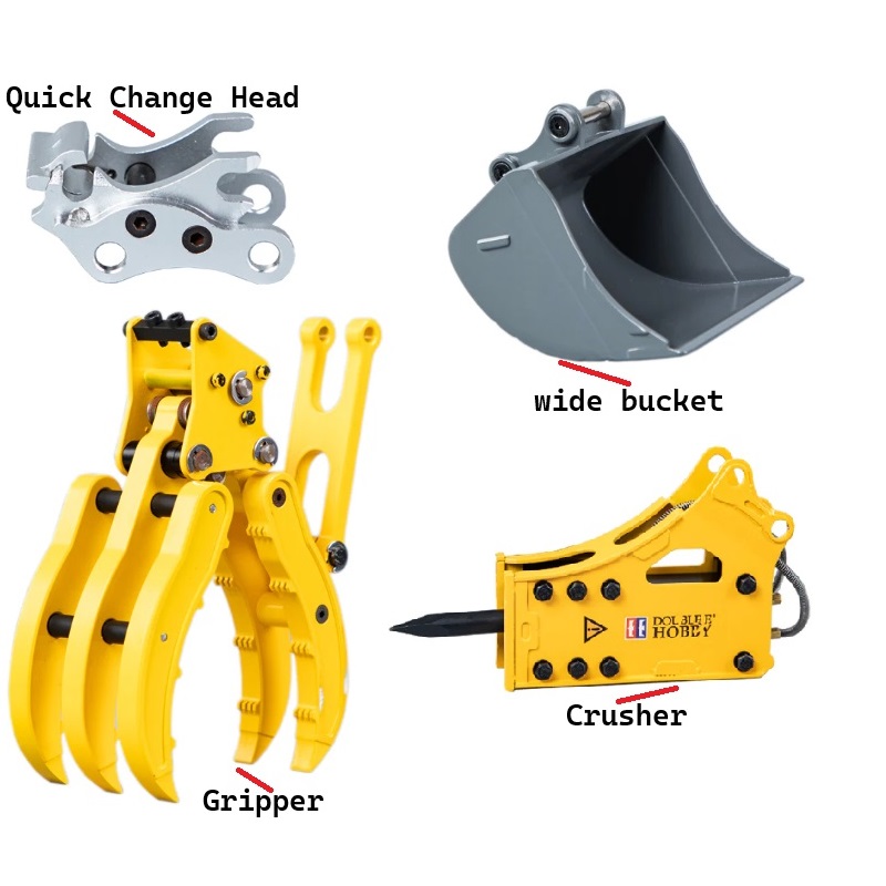 Rc Hydraulic Quick Coupler Bucket - Double E EC160E Coupler Hitch cepat
