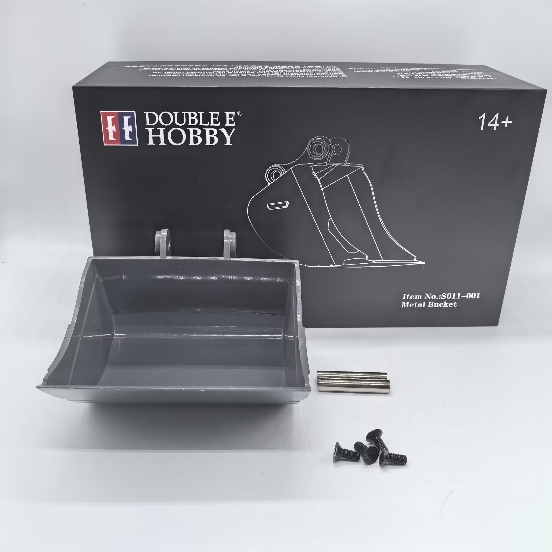 Rc Hydraulic Quick Coupler Bucket - Double E EC160E Metal Quick Hitch