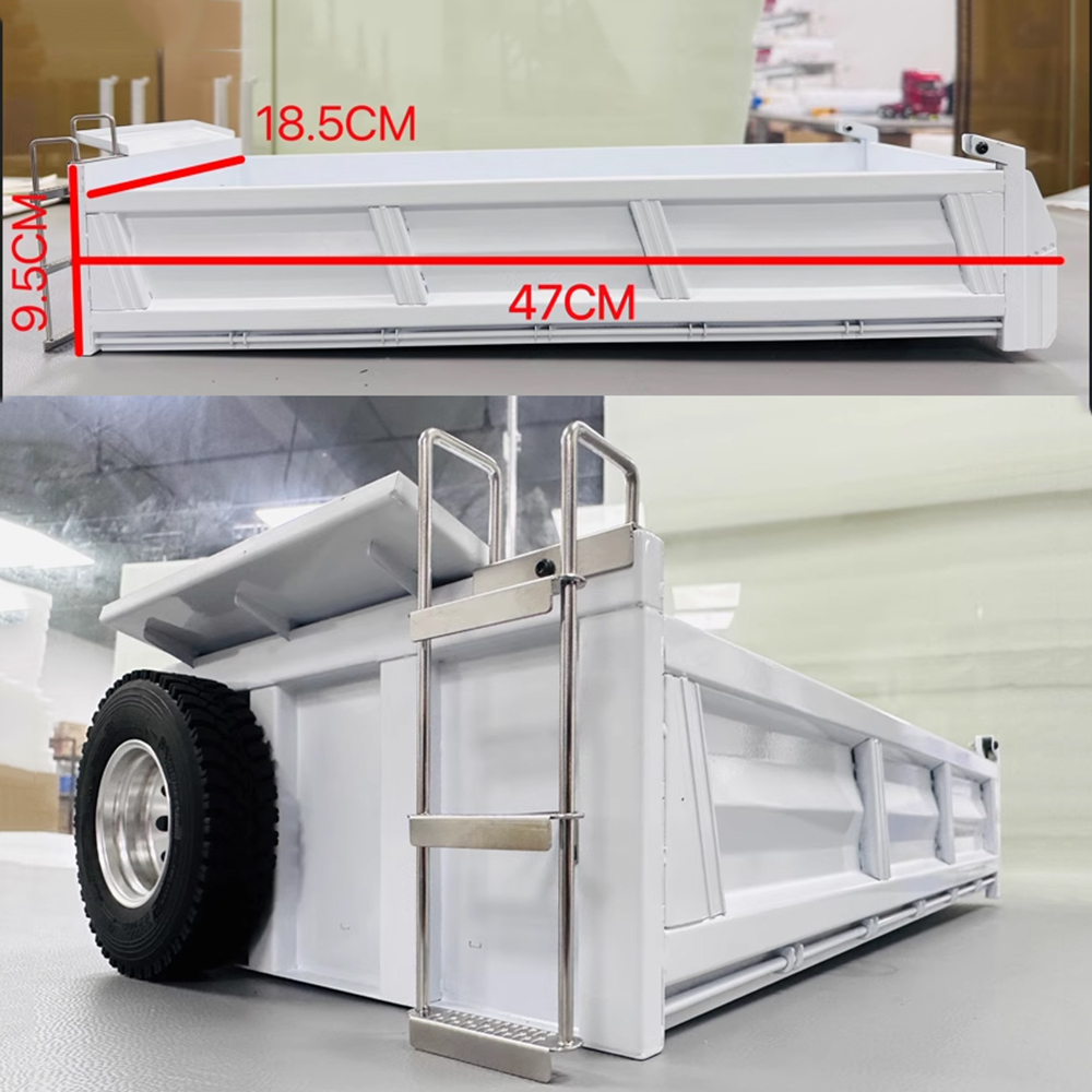 Rc Hydraulic Dump Truck 8X8 Metal - Badan truk sampah RC 1/14 8x8