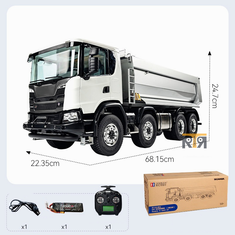 Double E G580 1/14 8x8 RC Truk - Rc Hydraulic Dump Truck 8X8 Metal ulasan dan harga
