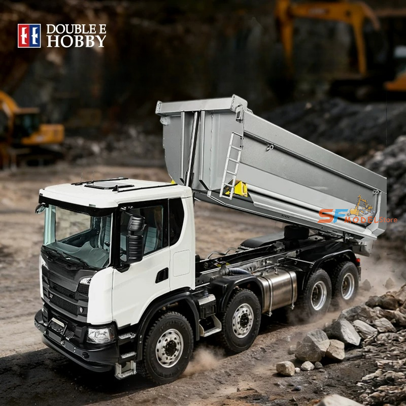 Double E G580 1/14 8x8 RC Truk - Rc Hydraulic Dump Truck 8X8 Metal ulasan dan harga