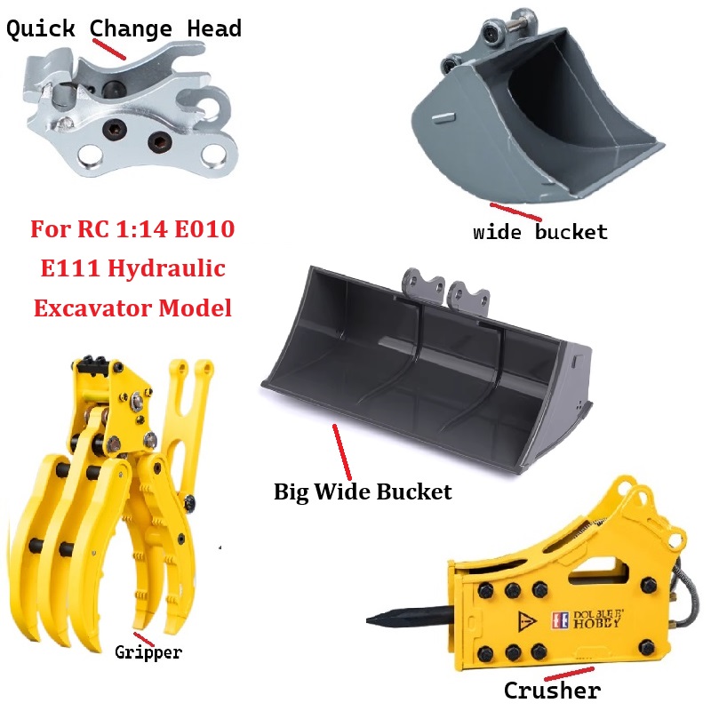 Coupler Halangan Cepat Logam E - Rc Hydraulic Excavator 1/14 Metal ulasan dan harga