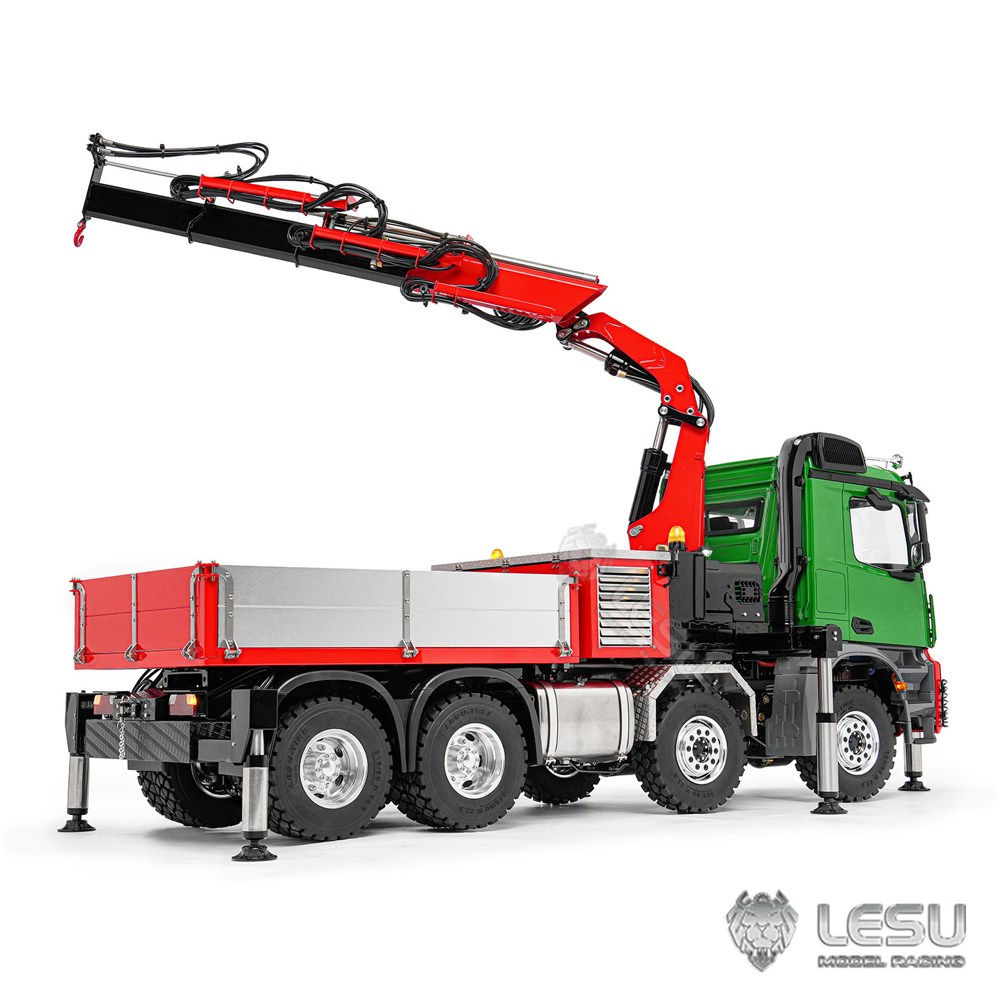 LESU Truk Derek Hidrolik 1/14  - Rc Hydraulic Dump Truck 8X8 Metal ulasan dan harga