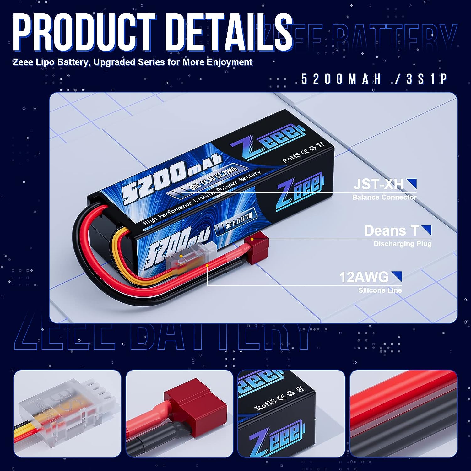 Zeee 3S 5200mAh baterai Lipo 1 - Rc Hydraulic Pump Brushless Motor ulasan dan harga