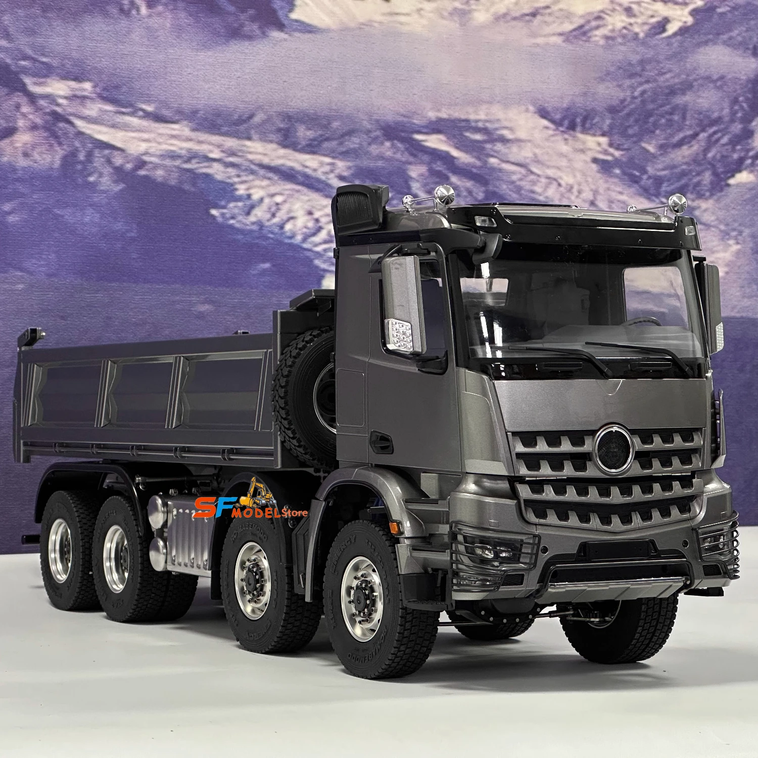 Truk RC 8x8 1/14 Truk Dump Hid - Rc Hydraulic Dump Truck 8X8 Metal ulasan dan harga