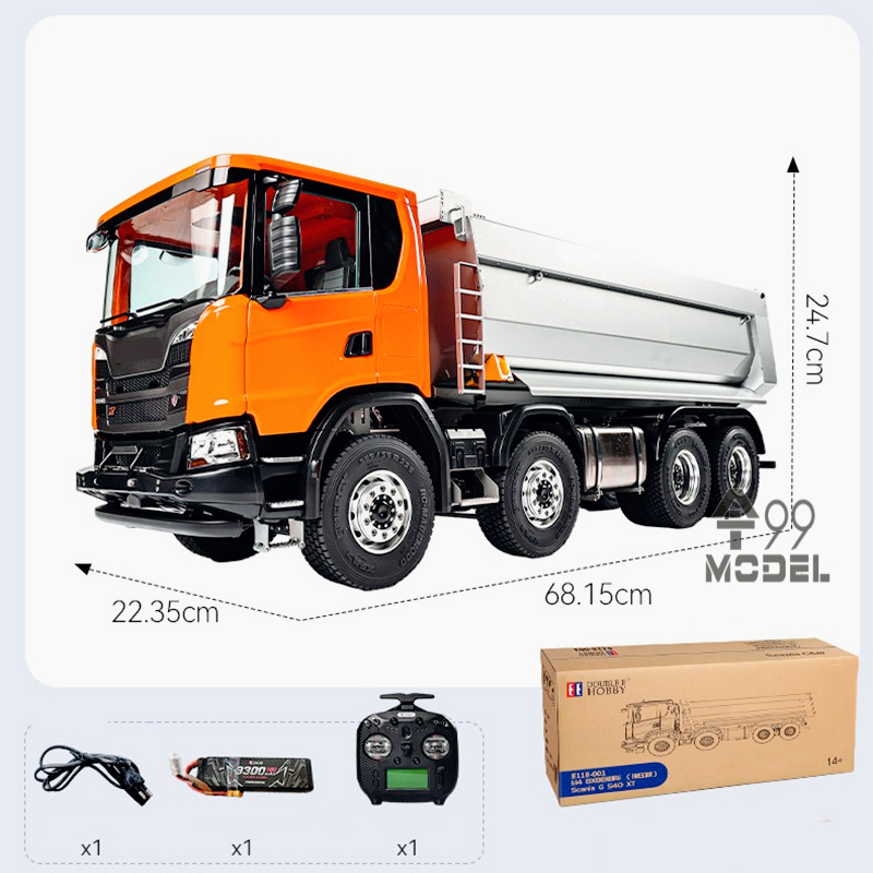 Double Eagle 8x8 Truk Hidrolik - Rc Hydraulic Dump Truck 8X8 Metal ulasan dan harga